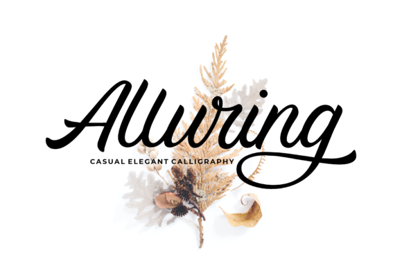 Alluring Calligraphy: Where Playful Charm Meets Polished Design
