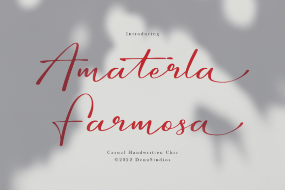 Amaterla Farmosa Font: Casual Handwritten Chic for Creative Projects