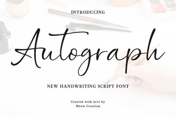 Autograph: A Handwritten Font for a Personal Touch