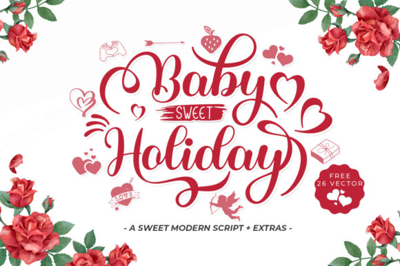 Baby Sweet Holliday: The Delicate Script for Modern Design