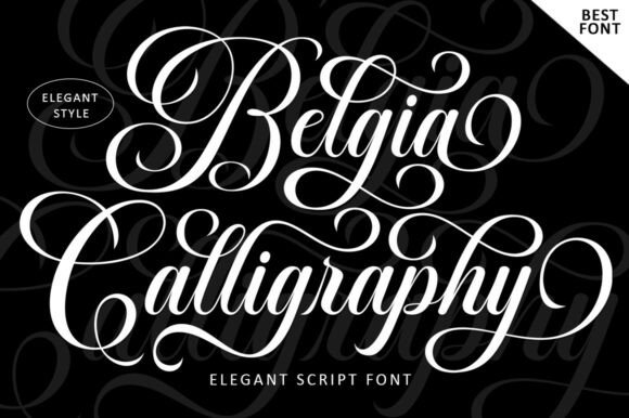 Belgia Calligraphy: A Fresh Take on Elegant Script Fonts