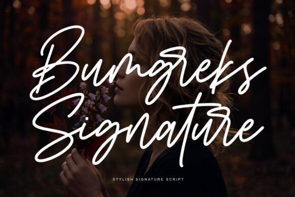 Bumgreks Signature: A Stylish Handwritten Script Font