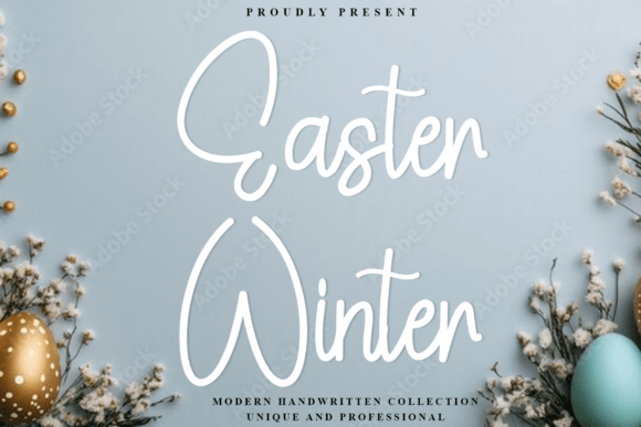 Easter Winter: A Font for Elegant Signatures