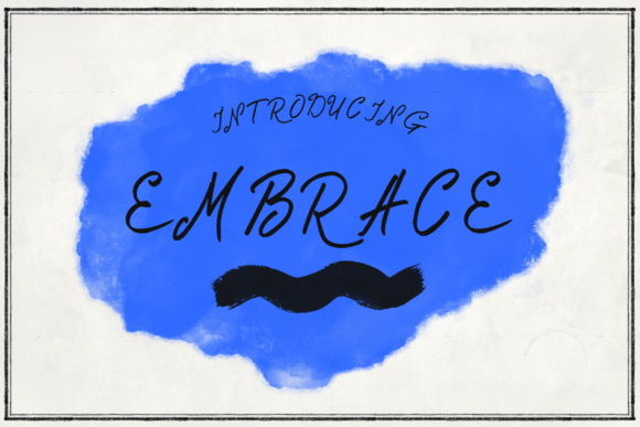 Embrace Font: A Handwritten Script for Elegant Designs