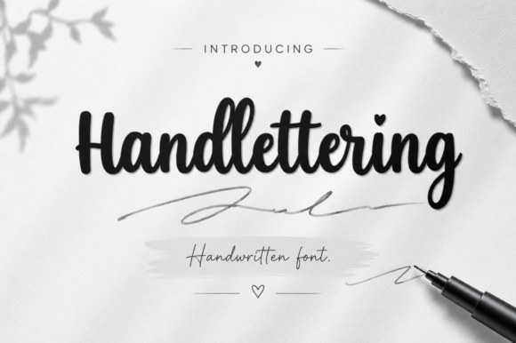 Handlettering Ink: A Font with Heart and Soul