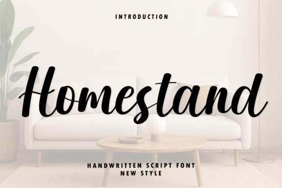 Homestand: A Modern Script Font for Elevated Branding