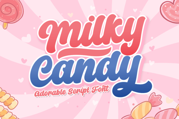 Milky Candy: A Playful Script Font for Creative Projects