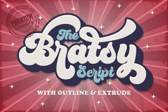 Rediscover Classic Charm with Bratsy Retro Script