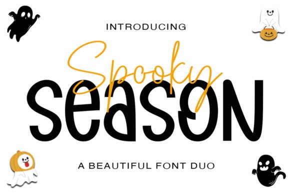 Spooky Season: A Duo Font for Romantic Halloween Designs