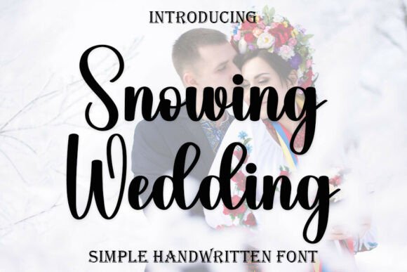 The Quiet Elegance of a Snowing Wedding Font