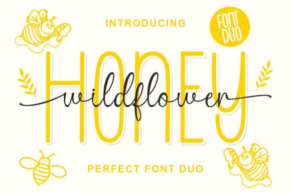 Wild Flower Honey Duo: Sweet Fonts for Modern Design
